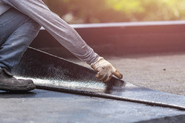 Professional Waterproofing technician working in Belleville, MI